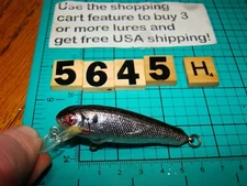 V5645 H BAGLEY MIGHTY MINNOW SALESMAN SAMPLE FISHING LURE