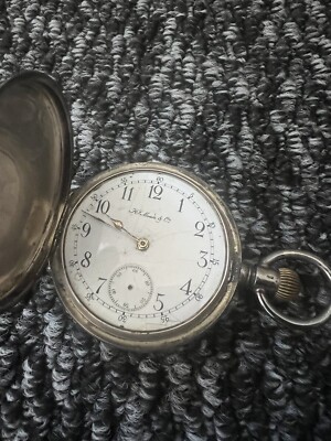 Vintage H Moser Co Silver 925 Pocket Watch UK