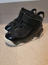 Jordan 6 Rings Black/Metallic Gold-White 323420 007 Baby 6C