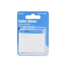 Plumb Pak K836-49 Keeney Toilet Leveling Shims, 8-Pack, White, 8 Piece