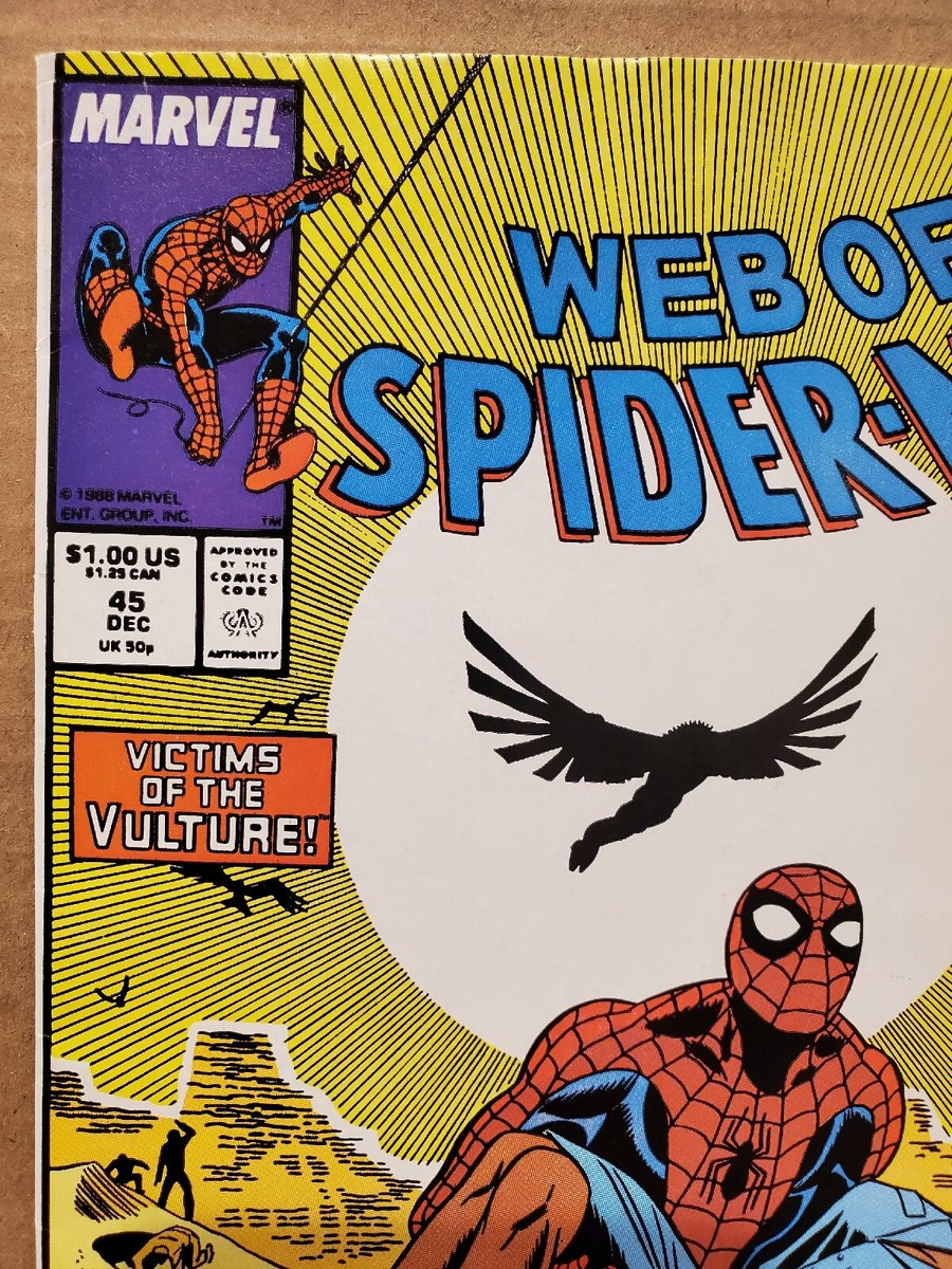 Web of Spider-Man 45 Vulture Adam Blaustein Alex Saviuk 1988