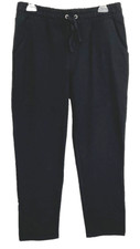 Denim  Co. Active Duo Stretch Drawcord Pants PS Black A458427 Women CBX13