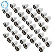 Pack Of 40 Chrome 33mm Push - On Flanged Lug Nut Covers For Semi Trucks