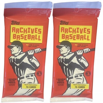 2024 Topps Archives Baseball Fat Pack - 16 Cards Each - 2 Packs