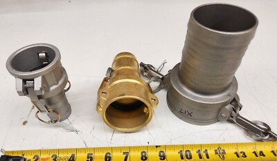 Various Size & Material Type C Male Hose Shank x Female Cam & Groove Coupler GAV