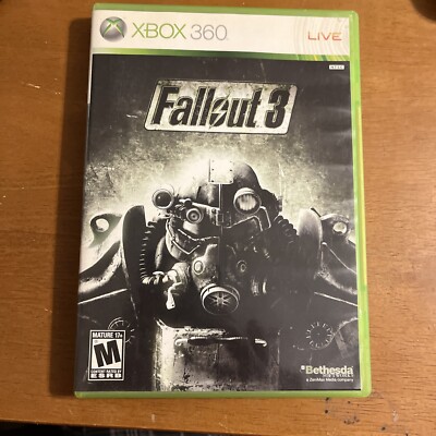 Fallout 3 GOTY (Microsoft Xbox 360 2009) Platinum Hits GameStop Exc.No Manual