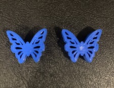 Cuentas de cuchillo mariposa azul para cuchillos de banco, cuentas de cordón, paquete de 2, EDC