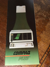 COMPAQ PLUS. 1983  computer sales card .