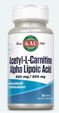 Acetyl-L-Carnitine  Alpha Lipoic Acid, 60 Tablets