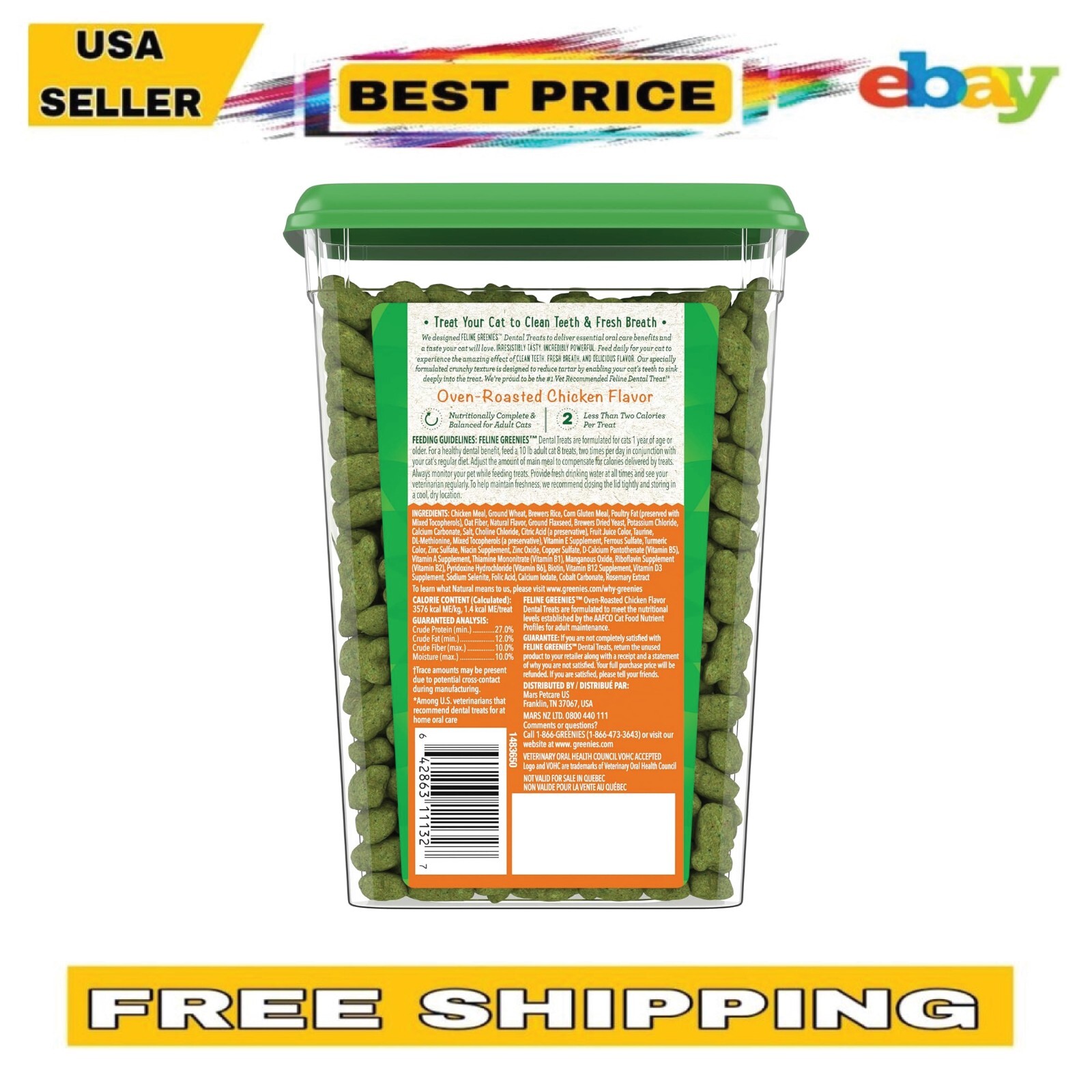 Greenies Dental Treats, Chicken Flavor, 9.75 oz. Supports Healthy Teeth & Gums