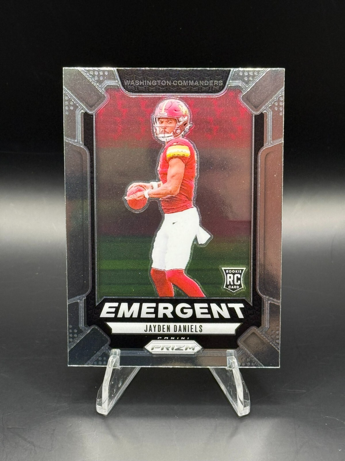 2024 Panini Prizm - JAYDEN DANIELS #2 - Emergent Rookie RC Commanders