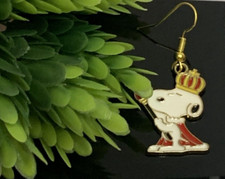 Santa Earring, Christmas Earring, Gift Idea, Peanuts Earring, Snoopy Earrings
