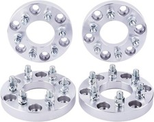 4pc 6x5.5 To 6x135 Wheel Adapters 1 Inch 14x1.5 Studs For Gmc 6 Lug To Ford Rims