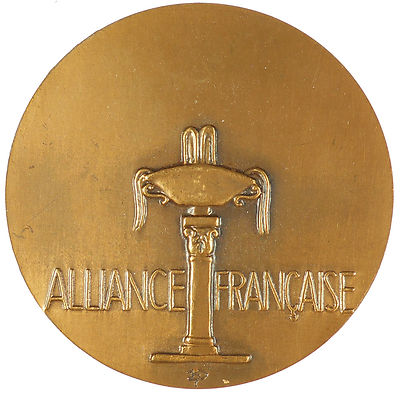 France ALLIANCE FRANCAISE by Henry Dropsy bronze 68mm | eBay