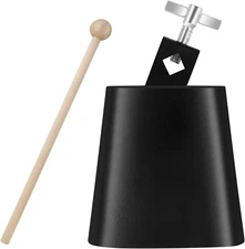 Eastrock 4 Inch Metal Steel Cow Bells Noise Makers Hand Percussion Cowbell with 