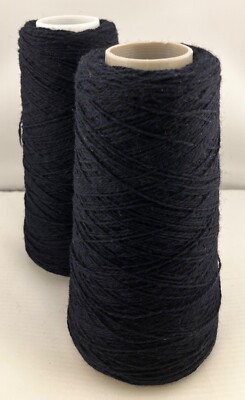 Todd & Duncan Lamaine Geelong Lambswool Strickgarn - NERO NAVY + BLACK
