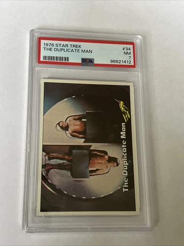 1976 Topps STAR TREK trading card #34 duplicate man KIRK TOS GRADED PSA 7 NM