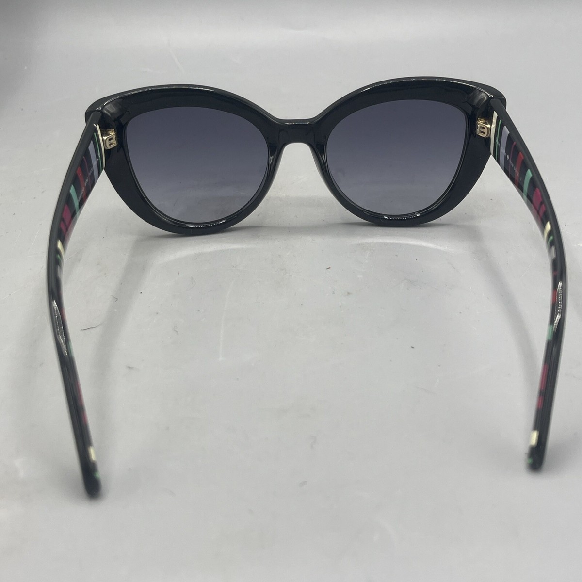 Kate Spade Labrenda/O/S Sunglasses 51-20 140 Striped Cat Eye Black Diva w/case Kate Spade New York Daesha Navy Havana Round Cat Eye  main image 3