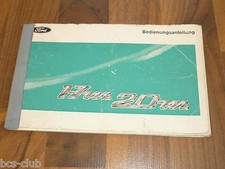 FORD 17m 20m MANUALE USO 1969/1970 - Manuale uso e manutenzione originale