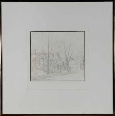 Rene Verleyen (1935-2013) - 1984 Graphitzeichnung, Dufferin Avenue, Ontario