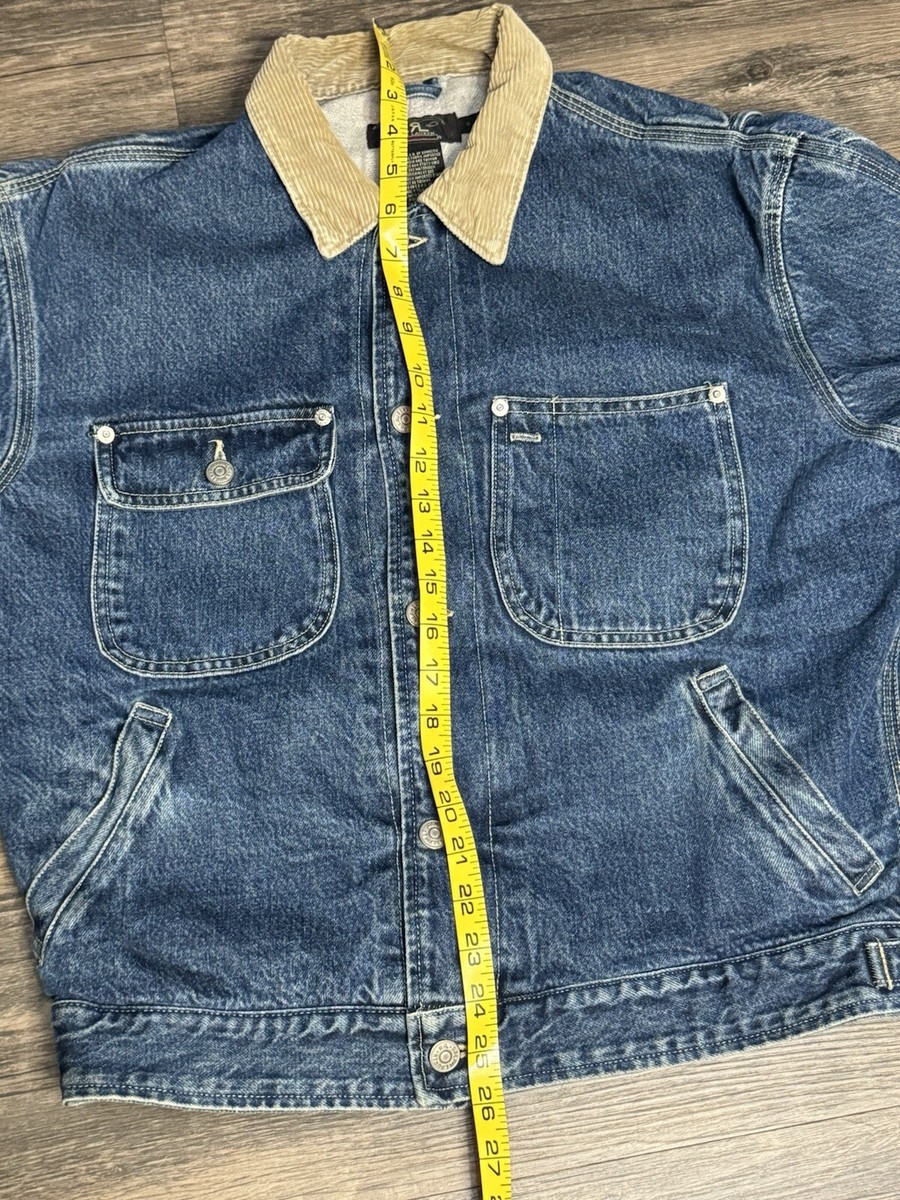 Polo Ralph Lauren Double RL Denim Jacket Color Indigo Men's Polo Ralph Lauren Double RL Denim Jacket Color Indigo Men's