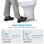 Yescom RV Toilet Gravity Flush Enamel Elongated 20" High w/ Bidet Spray Caravan — photo 5