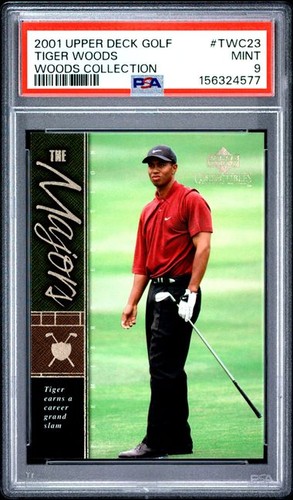 TIGER WOODS - PSA 9 - 2001 Upper Deck Golf - Tiger Woods Collection #TWC23