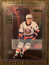 2023-24 Skybox Metal Universe - Anders Lee #039 Base Auto