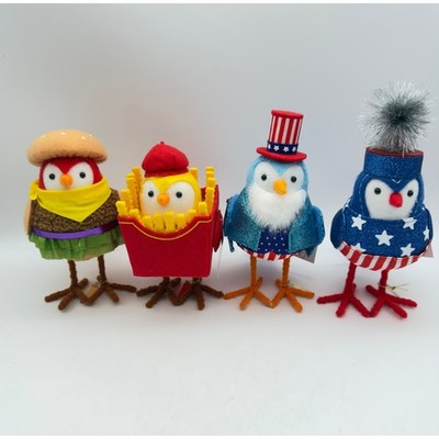 Target Featherly Friends Summer 2026 Bird Set Patriotic Uncle Sam Burger Fries