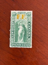 OL18 Upper Canada, Ontario Law Revenue Stamp, used 1864 20 cents FF
