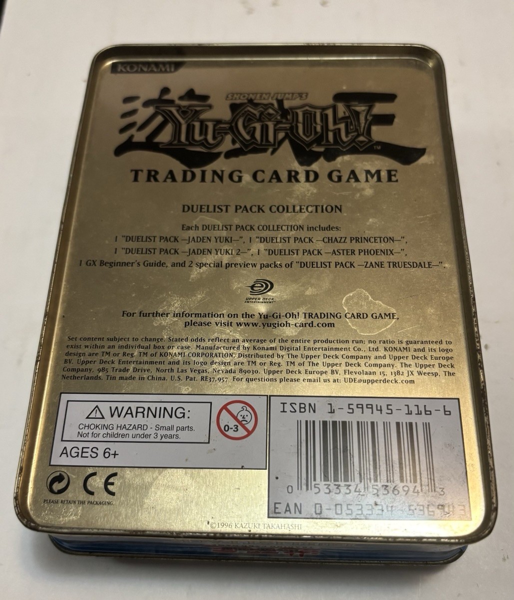 Yu-Gi-Oh! Duelist Pack Collection Collectible Tin EMPTY Vintage