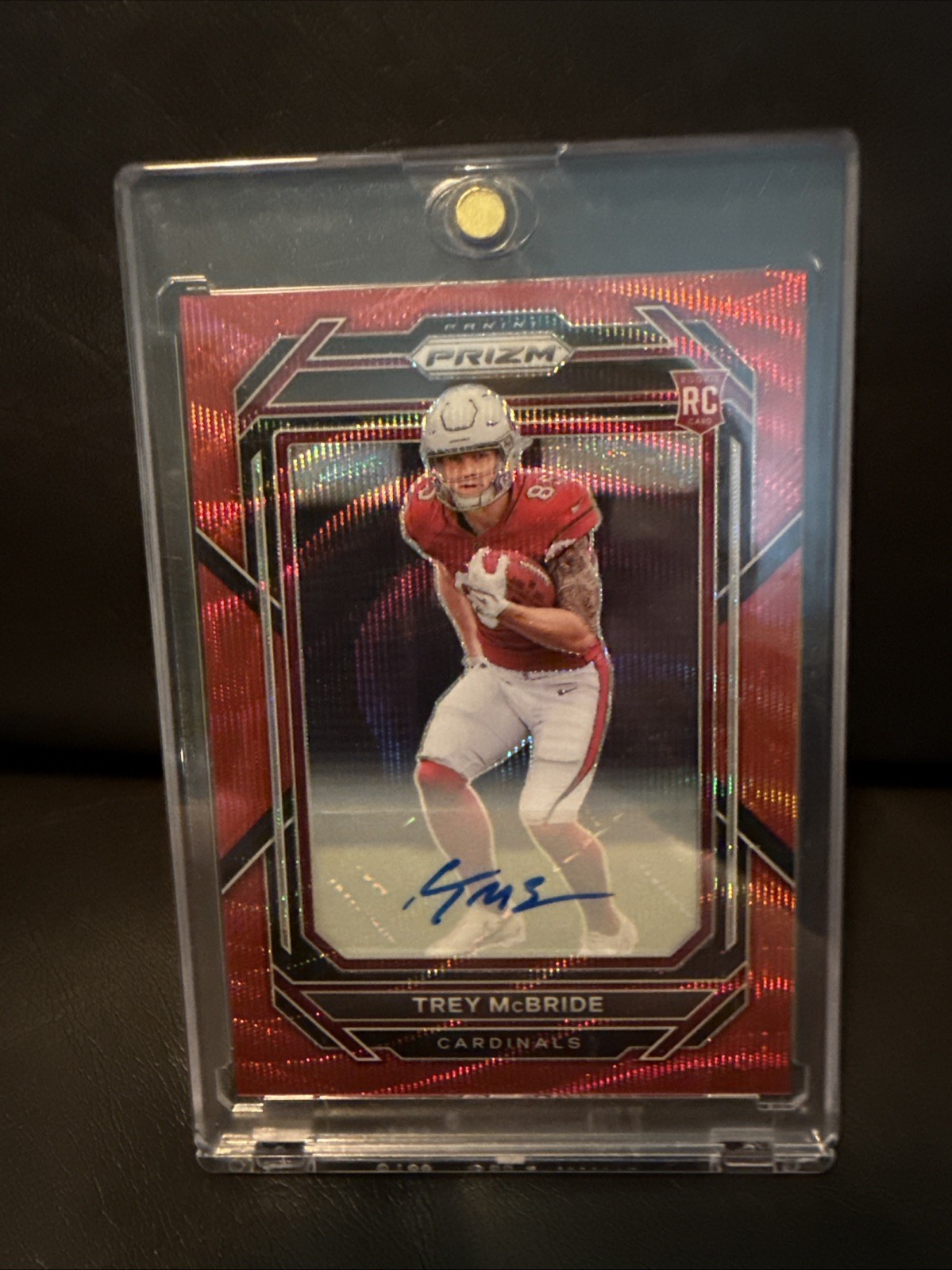 2022 Panini Prizm - Trey McBride #327 Red Wave Prizm Autographs /149 (AU, RC)