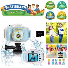 Kids Waterproof Camera - Children Underwater HD Video Digital Camcorder, Port...