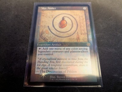 MTG Magic the Gathering FOIL Mox Amber Schematic BRR!