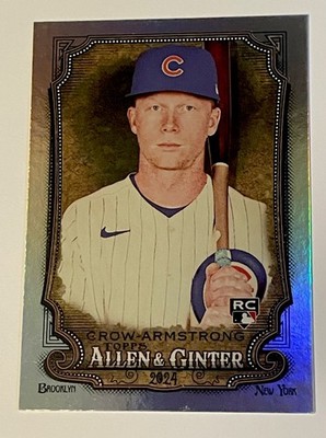 Pete Crow-Armstrong 2024 Allen & Ginter #46 Hot Box Silver Portrait RC