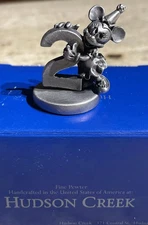 Disney Hudson Pewter Minnie Mouse  #2 Birthday Figurine No.2 Childs Bday NOS