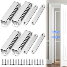 4 Pcs Magnetic Door Catch 150lb Stainless Steel Magnetic Cabinet Magnets for ...