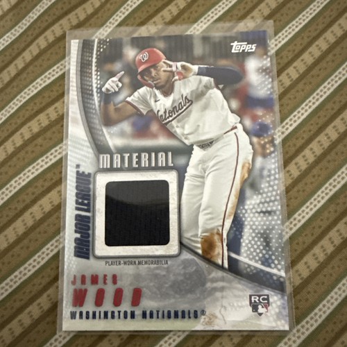James Wood #MMU-JW 2025 Topps Update Major League Materials card