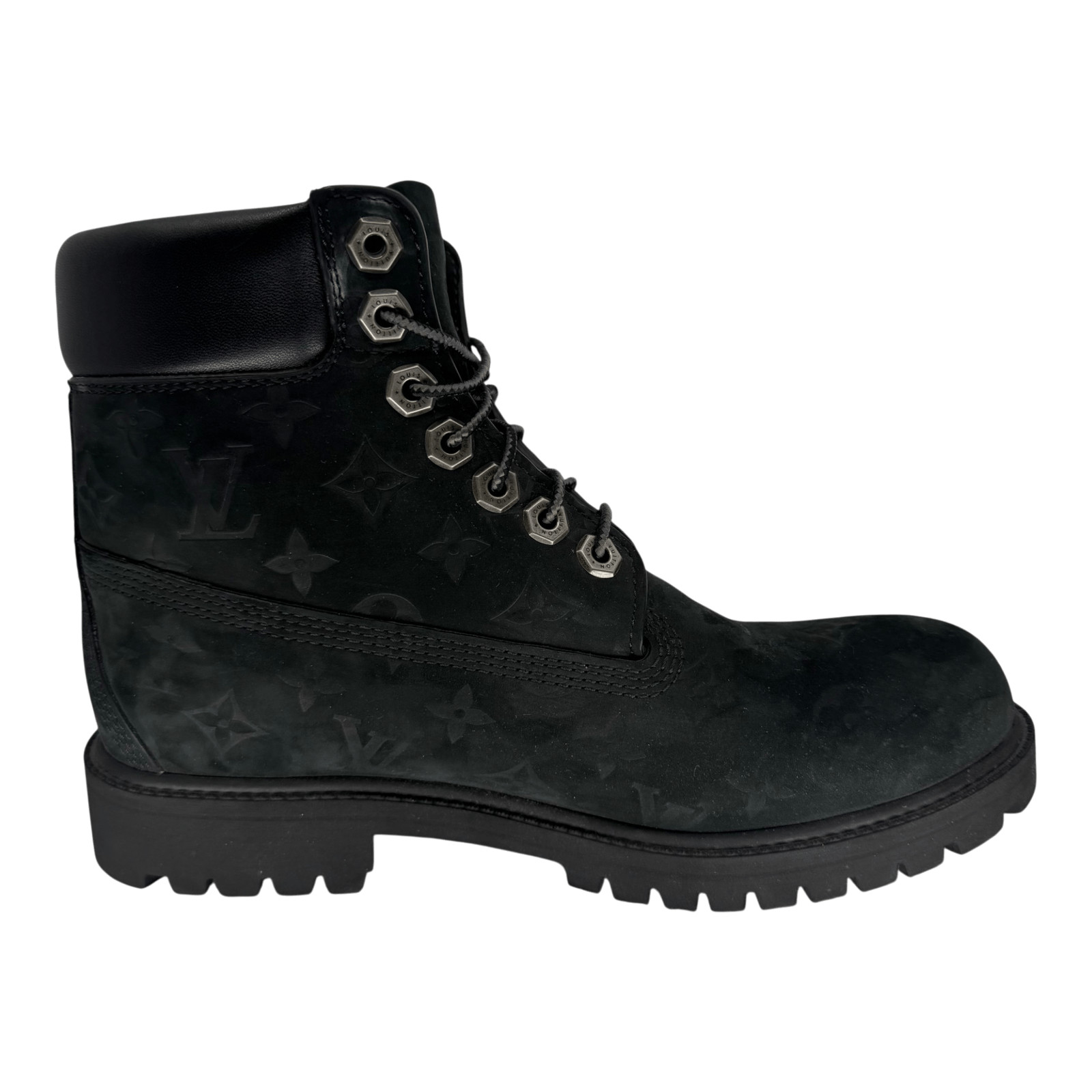Size 8 Louis Vuitton Timberland 6" Ankle Boot Black Monogram image 5