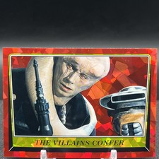 The Villians Confer 26 2023 ROTJ Topps Chrome Sapphire Star Wars Card
