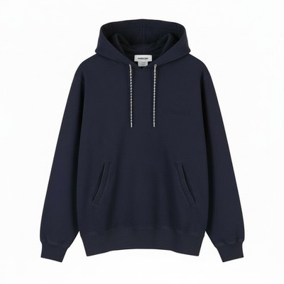 AMBUSH Ballchain Navy Herren Hoodie M Faded Kangaroo Pocket Stickerei UVP1235*