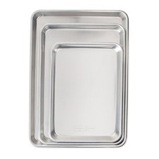 Nordic Ware Naturals 3 Piece Set - USA Made Aluminum Commercial Quality Sheet