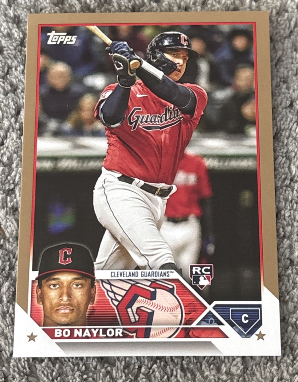 Bo Naylor 2023 Topps Series 2 Gold Parallel /2023 Rookie Card RC #421 Guardians