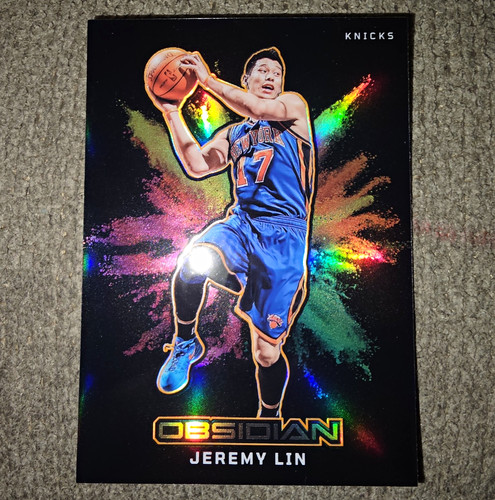Jeremy Lin #2 2024 Panini Obsidian International Black Color Blast card