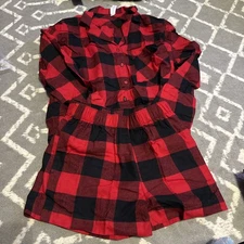 Auden Sleepwear Red and Black Flannel Pajama Set - Size small  NWT