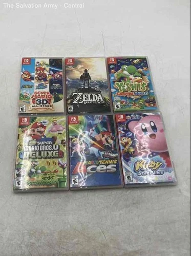 Nintendo Switch New Super Mario Bros. U Deluxe And More Video Games Lot Of 6