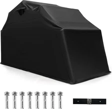 Motorcycle Shed, Waterproof Motorcycle Garage with 600D Oxford Fabric, Roll-Up M