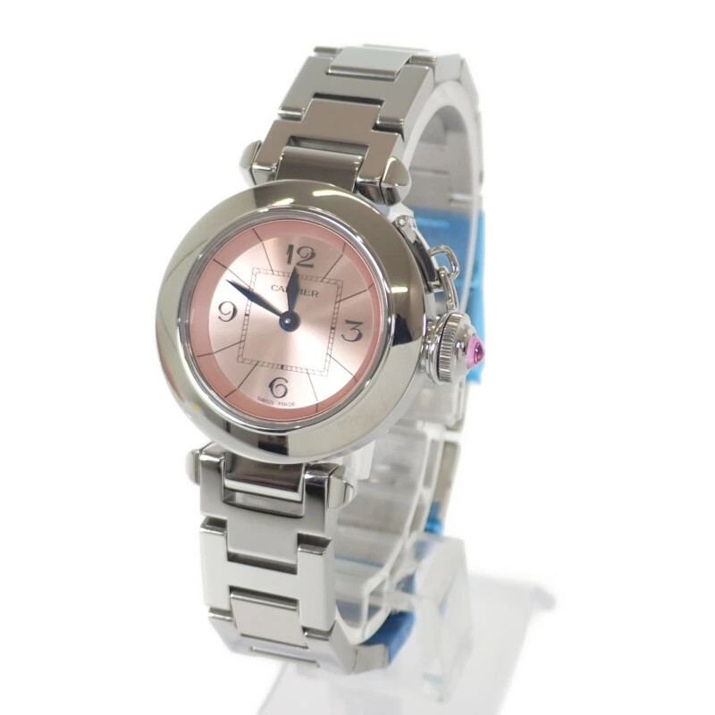 CARTIER Miss Pasha W3140008 Watch Stainless Steel Pink Quartz Pink Dial Ladies [ image 2