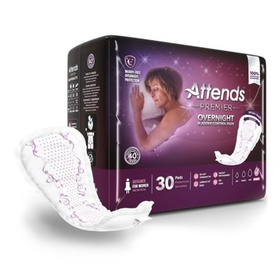 Attends  Premier Overnight Bladder Control Pads