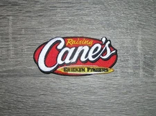 Raising Cane's Chicken Fingers Restaurant Embroidered Iron On Patch 3.75" x 1.75